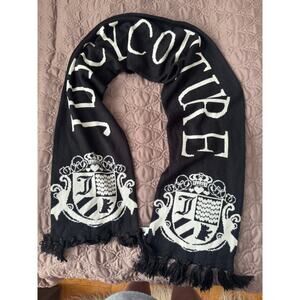 Vintage Black and White Juicy Couture Scarf